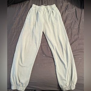 Pacsun sweatpants. One size only fits about a s/m. A olive greenish color.